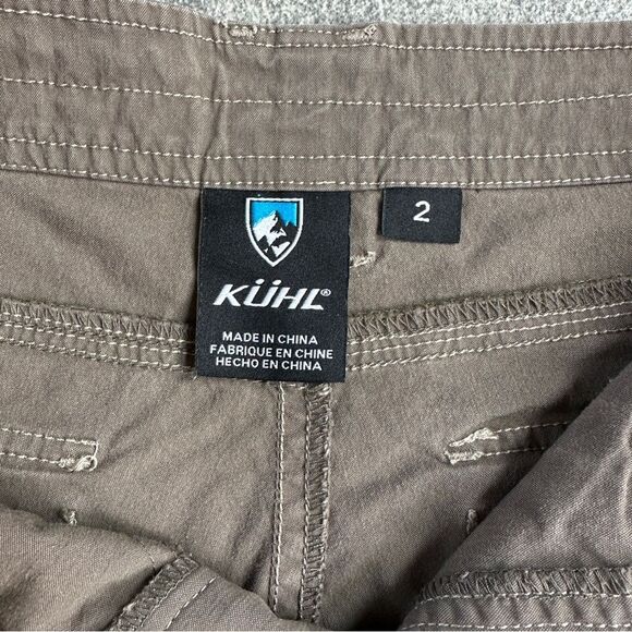 EUC Kuhl Free Range Long Shorts 11” inseam UPF 50 Cargo Pockets Brown Tan Size 2 - Picture 8 of 13